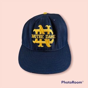 Vtg Notre Dame Fighting Irish Fitted 7 3/4 Proline Hat Cap made in USA Pro Model